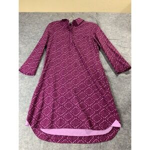 TITLE NINE Women's S Adventurista Dress 3/4 Roll Tab Sleeve Hiking Outdoor Gorp